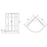 Душевая кабина Niagara Premium 100x100 NG-6902-01G Black