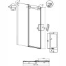 Душевая дверь Grossman Classic 130 100.K33.04.130.21.00