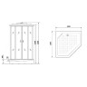 Душевая кабина Niagara Premium 100x100 NG-6902-01GD Black