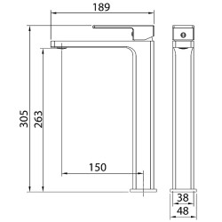 Смеситель для раковины Grossman Style 520.K35.05.420