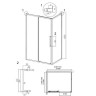 Душевой уголок Grossman Cosmo 100x100 120.K33.02.1010.10.00