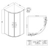 Душевой уголок Niagara Nova 100х100 NG-3627-34