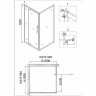 Душевой уголок Niagara Nova 100х100 NG-63-10A-A100