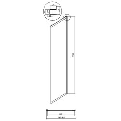 Душевая стенка Grossman Cosmo 80 200.K33.02.80.21.10