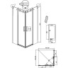 Душевой уголок Grossman Classic 80х80 300.K33.04.8080.21.10