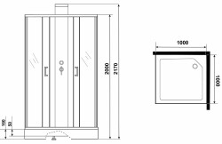 Душевая кабина Grossman Elegans 100x100 GR250Q