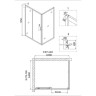 Душевой уголок Niagara Nova 90х80 NG-62-9A-A80