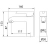 Смеситель для раковины Grossman Alba 510.K35.06.100/000