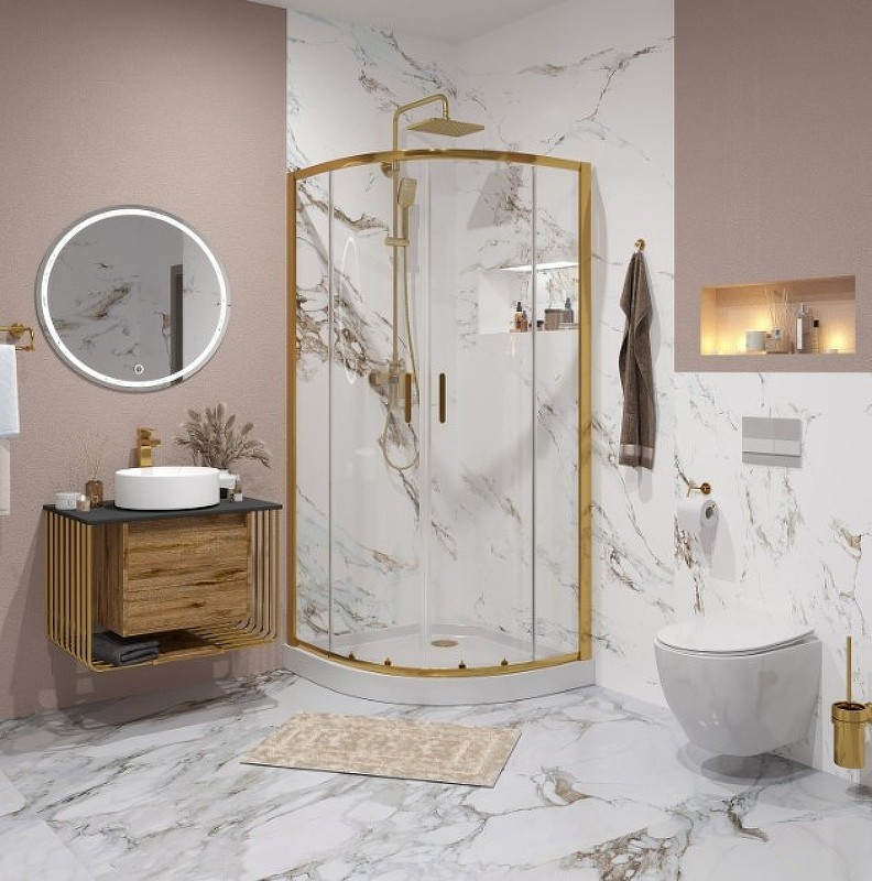 Душевой уголок Niagara Nova 100х100 NG-6407-08 GOLD