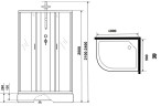 Душевая кабина Niagara Classic 100х90 R NG-33094-14RBKT