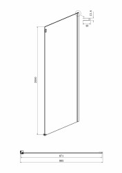 Душевая стенка Ambassador Benefit 90 90HX