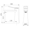 Смеситель для раковины Grossman Advans 510.K35.09.320