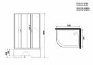 Душевая кабина Niagara Classic 120x80 R NG-2310-14RBKG