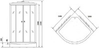 Душевая кабина Niagara Luxe 100x100 NG-7702W